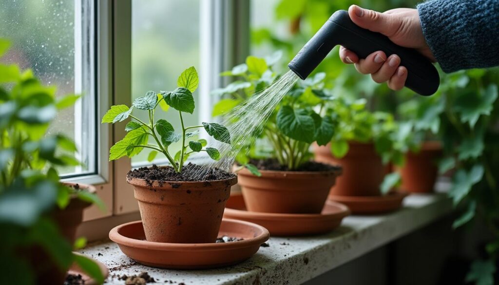 Favoriser la croissance des semis à la maison avec un brumisateur de potager