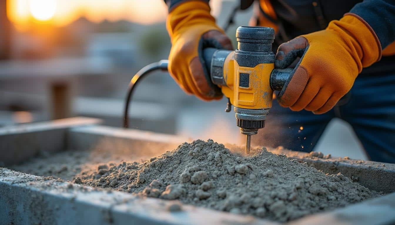 Illustration: Comprendre le rôle essentiel de l’aiguille vibrante dans le béton