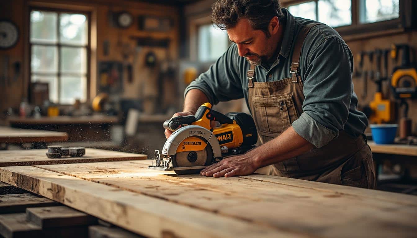 Dewalt scie circulaire plongeante : précision et puissance garanties