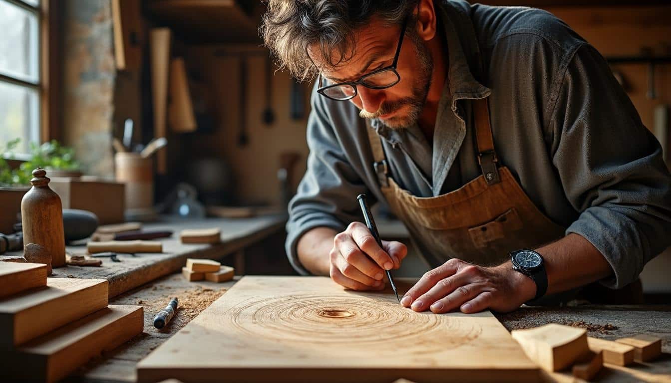 Illustration: Pourquoi et comment réaliser un trou rond dans du bois sans recourir à la scie cloche ?