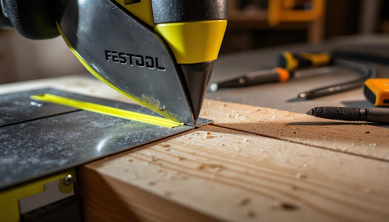 Lame de scie plongeante Festool : précision et choix adapté