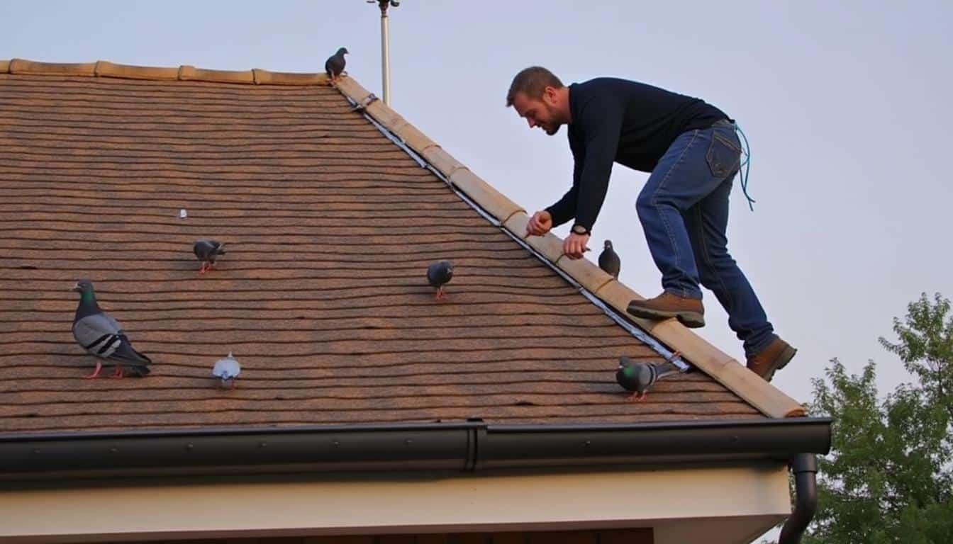 Illustration: Comprendre ce qu’est un répulsif pour oiseaux sur la toiture et son utilité