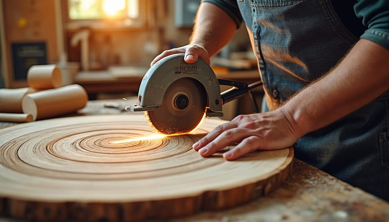 Illustration: Comprendre la scie circulaire et l’importance de la profondeur de coupe