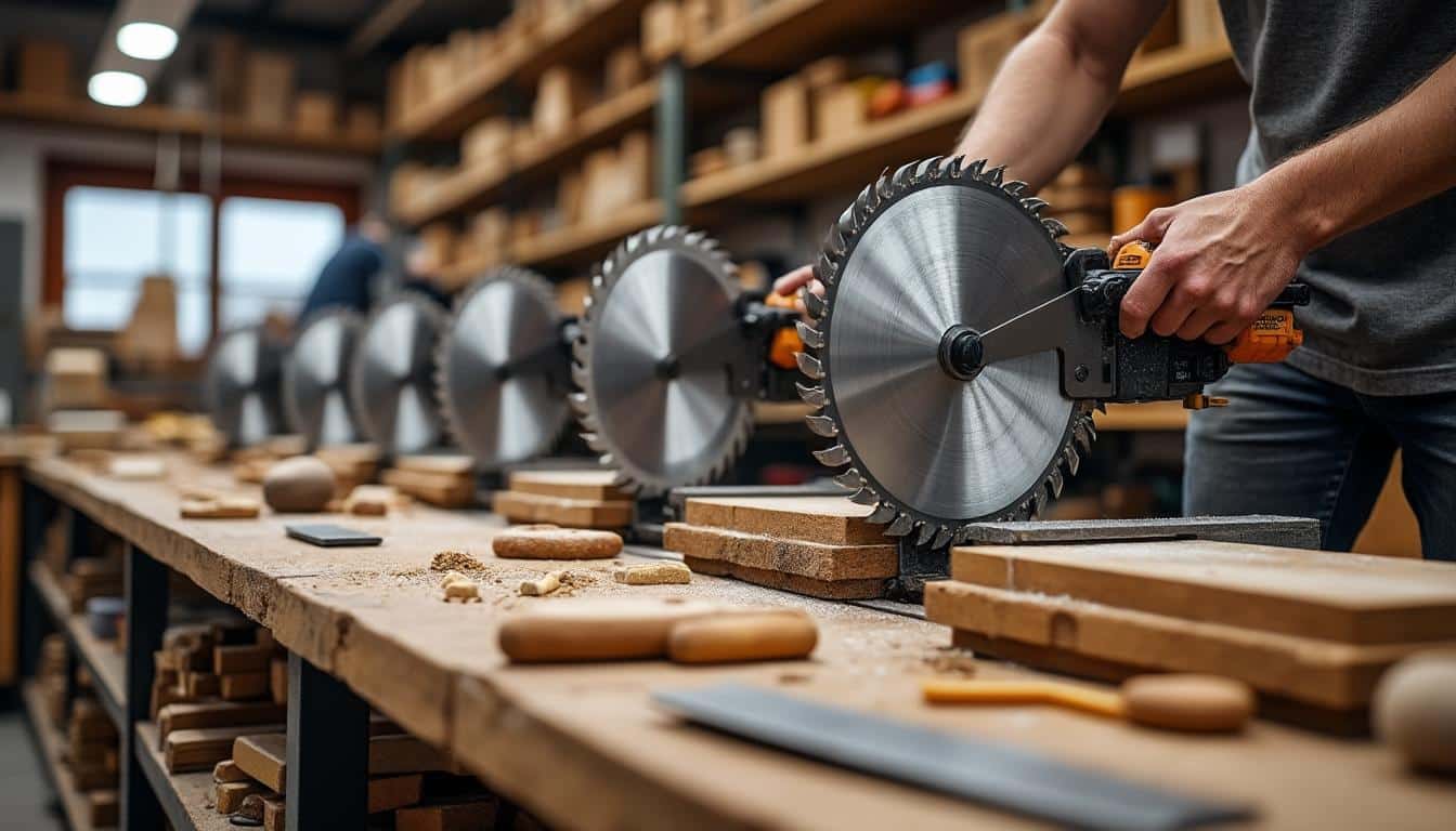 Illustration: Explorer les types de scies circulaires adaptées aux grandes profondeurs de coupe