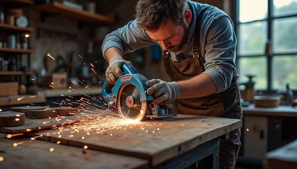 Scie circulaire PKS55A Bosch : Précision et performance pour vos découpes