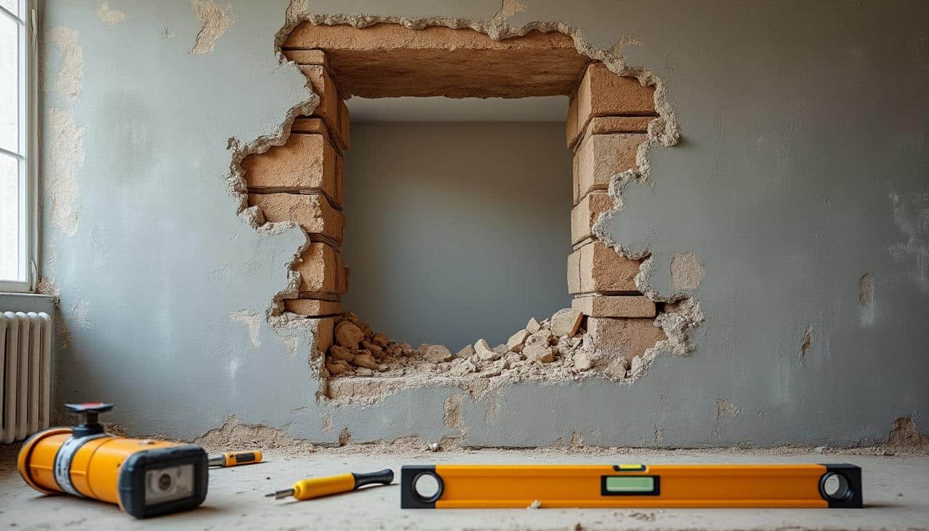 Illustration: Comprendre les spécificités d’une ouverture dans un mur porteur ou une cloison