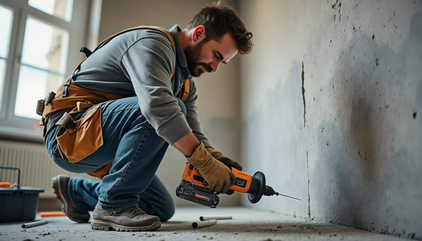 Illustration: Comprendre les bases du perçage d’un mur en béton sans percussion