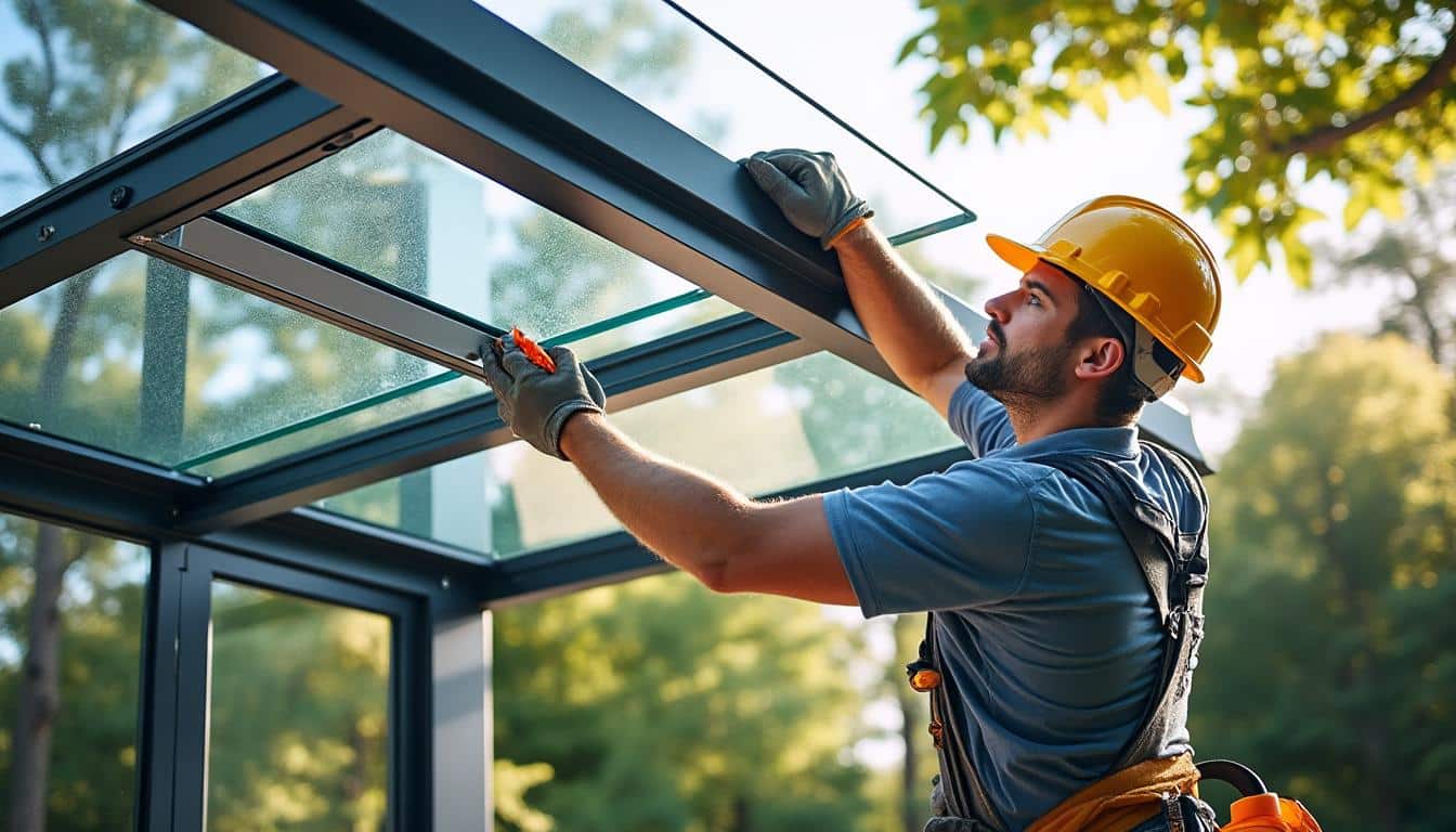 Illustration: Comprendre l’essentiel d’une toiture en verre en kit : définition et composants clés