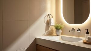 Applique murale de salle de bain : éclairage sûr et design