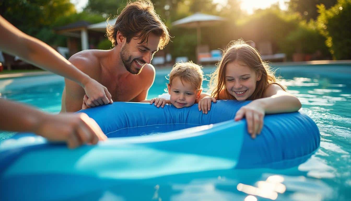 Enrouleur de bâche piscine hors sol : simplicité et protection optimales