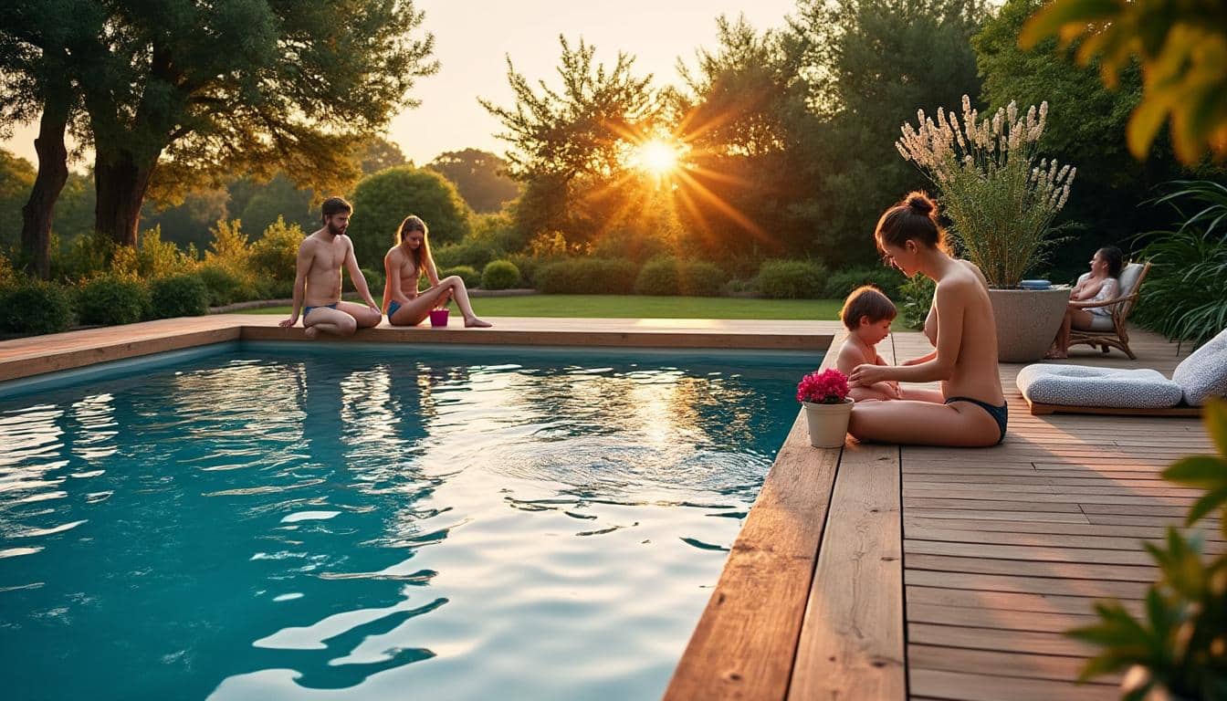 Illustration: Comprendre l’intérêt d’un habillage en bois autour de la piscine hors sol