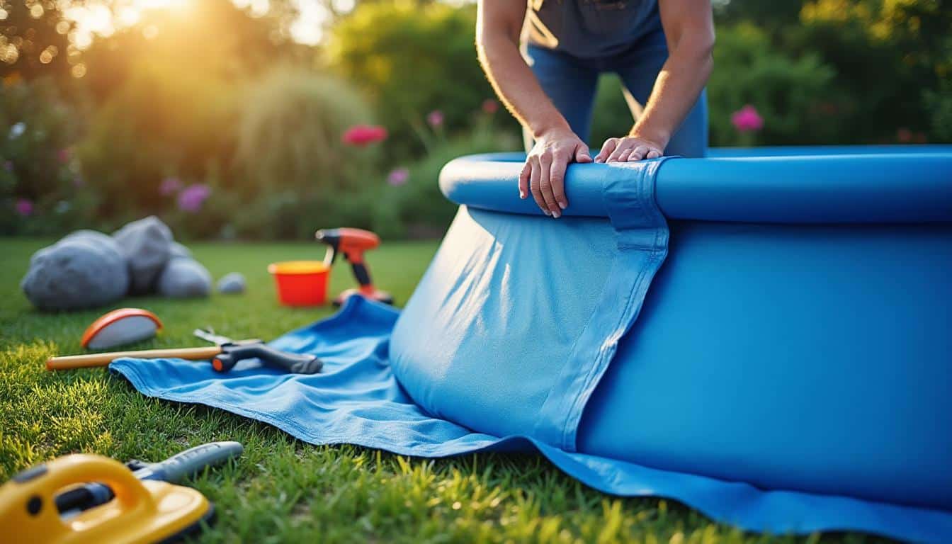 Que mettre sous une piscine hors-sol Intex pour un sol stable et durable