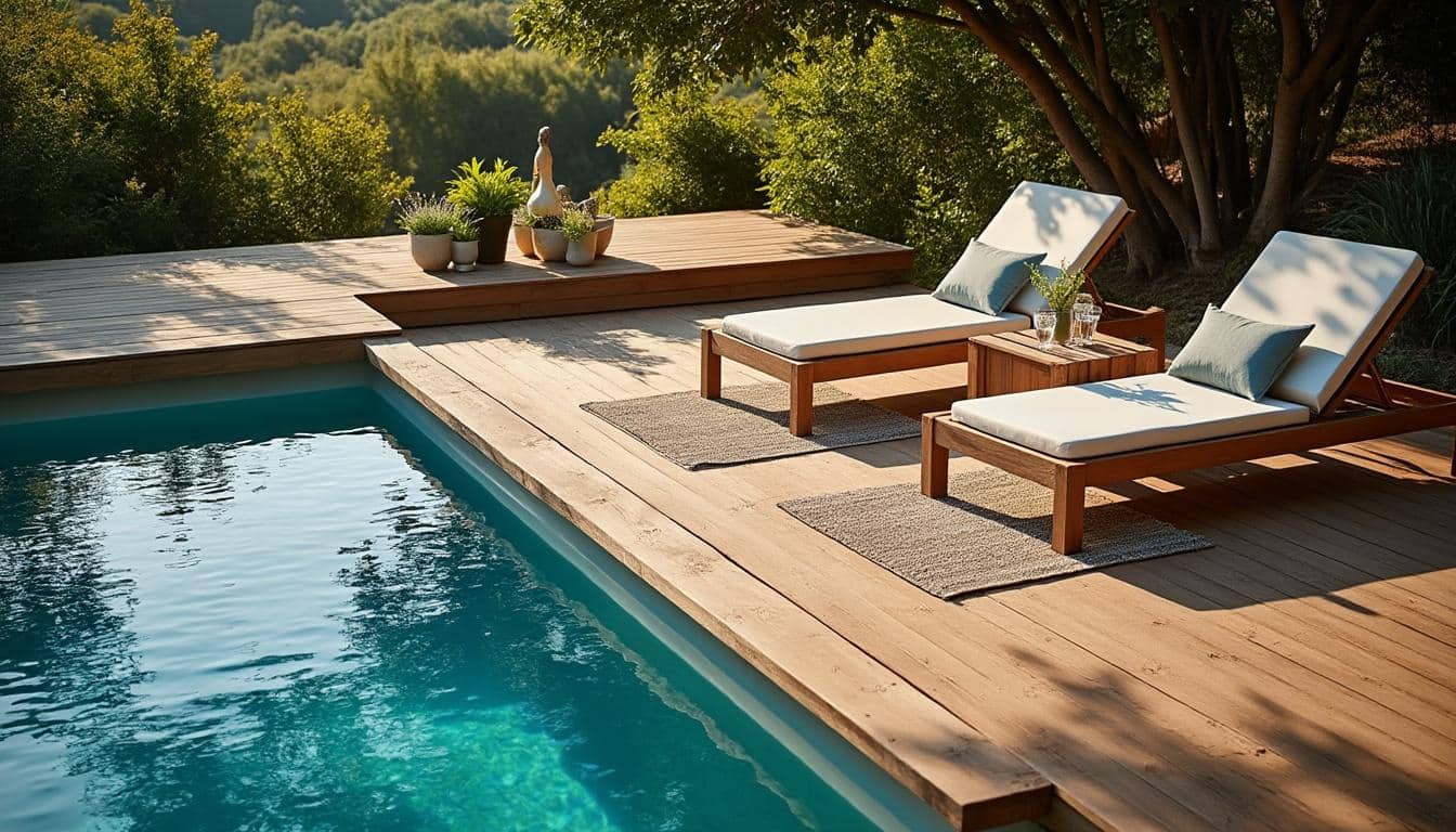 Illustration: Comment imaginer un aménagement optimisé autour de la piscine hors sol ?