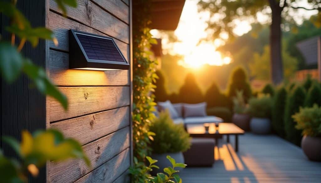 Applique murale solaire pour extérieur : éclairage écologique et pratique