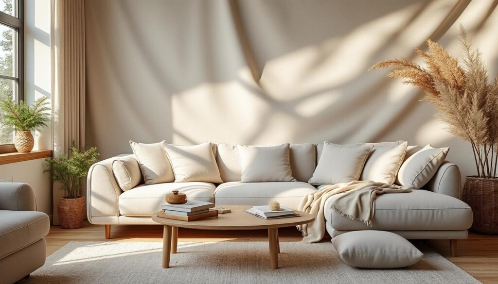 Appliques murales en tissu : élégance et lumière douce pour intérieur