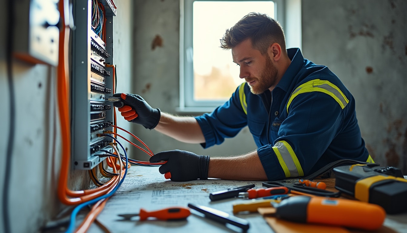 Illustration: Comprendre les bases d’une installation électrique triphasée