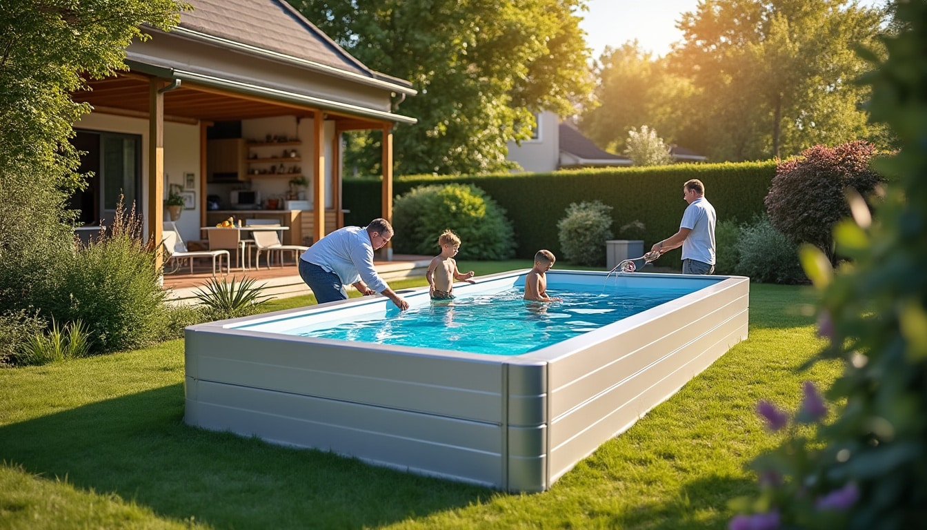 Illustration: Comprendre la particularité des bassins en aluminium pour le jardin