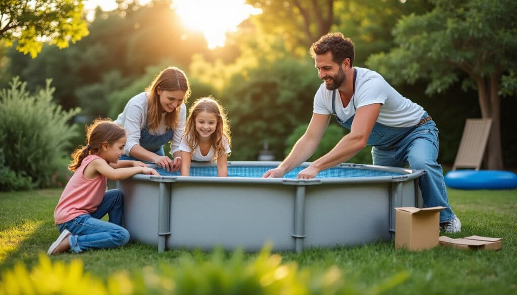 Piscine hors sol en aluminium : légère, robuste et facile à monter
