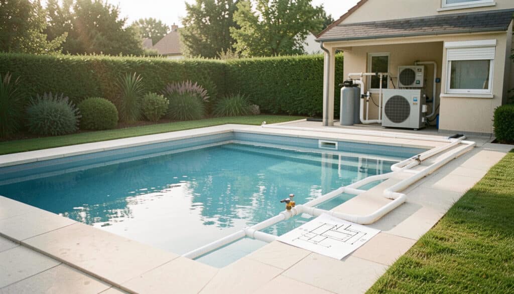 Schéma d’installation d’une pompe à chaleur de piscine